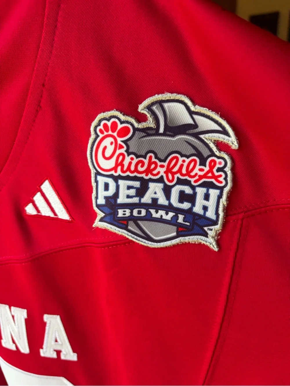 adidas Indiana Hoosiers Peach Bowl Pat Coogan Jersey